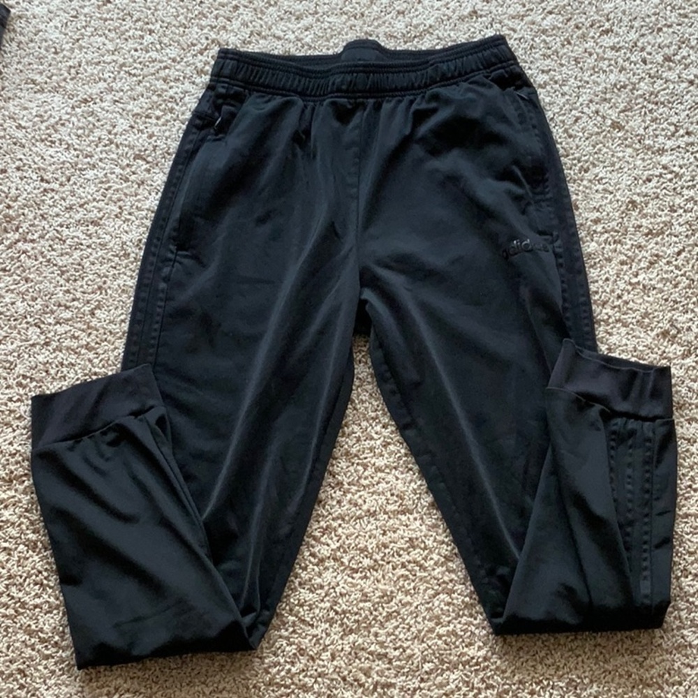 Adidas Men's Black Joggers, Mens size Large